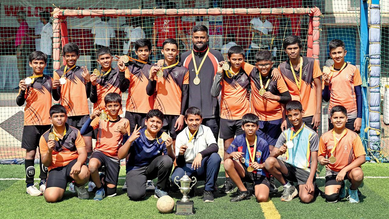 The Yashodham lads with their trophy and medals. PICs/ATUL KAMBLE