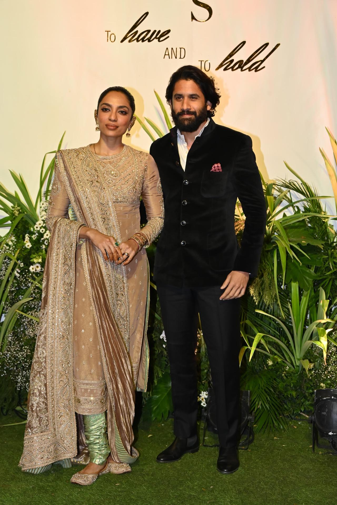 Newlyweds Naga Chaitanya and Sobhita Dhulipala made their first public appearance after tying the knot last week.