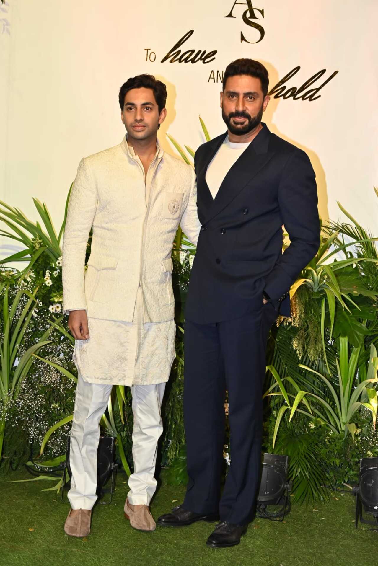 Her Archies co-star Agastya Nanda arrived with uncle and actor Abhishek Bachchan.