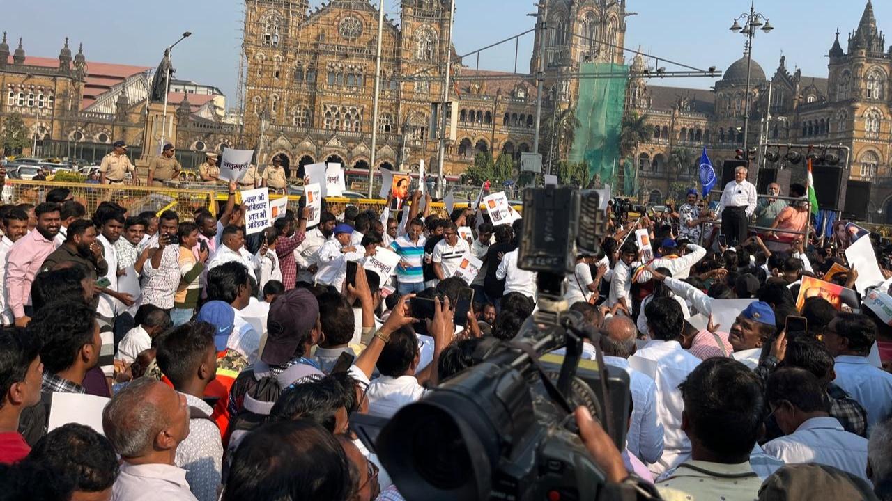 A protest was also held by Vanchit Bahujan Aghadi in Maharashtra's Latur city on Thursday 