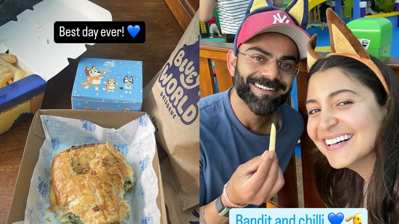 'Bandit and Chili': Anushka Sharma and Virat Kohli's 'best day ever' includes fries and puffs in Australia