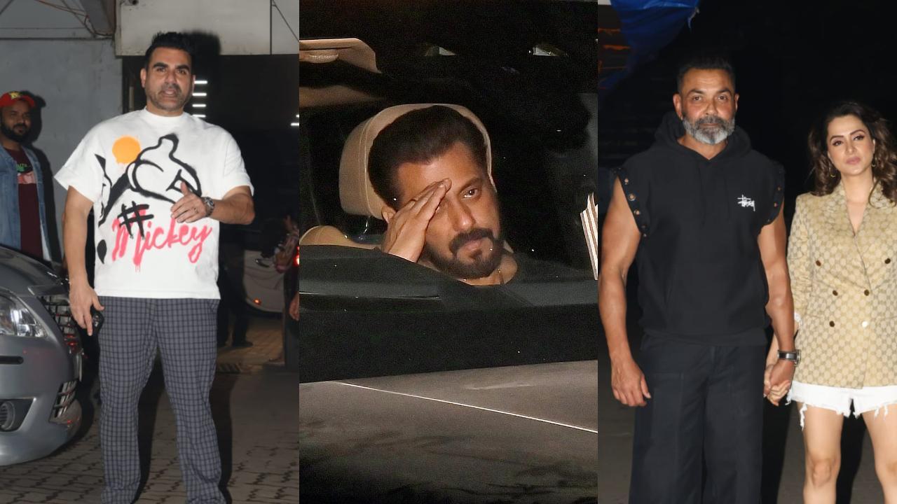 In Pics: Salman Khan makes stylish entry at Sohail Khan's 54th birthday