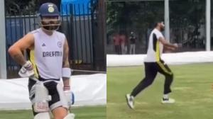 Bumrah-Kohli collide in fierce net session after skipping pink-ball game: WATCH
