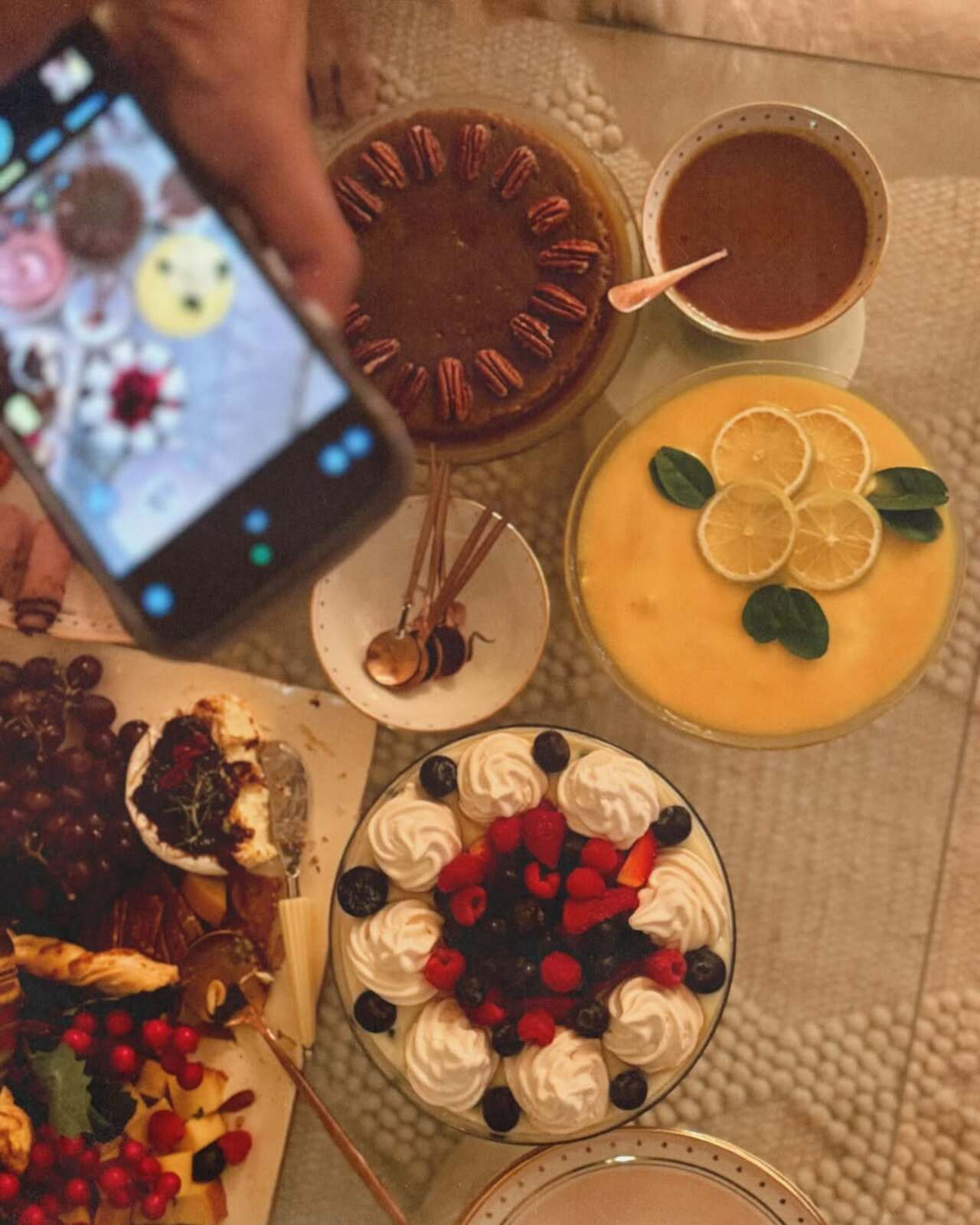 She also shared a picture of her delicious Christmas spread that is sure to water your mouth