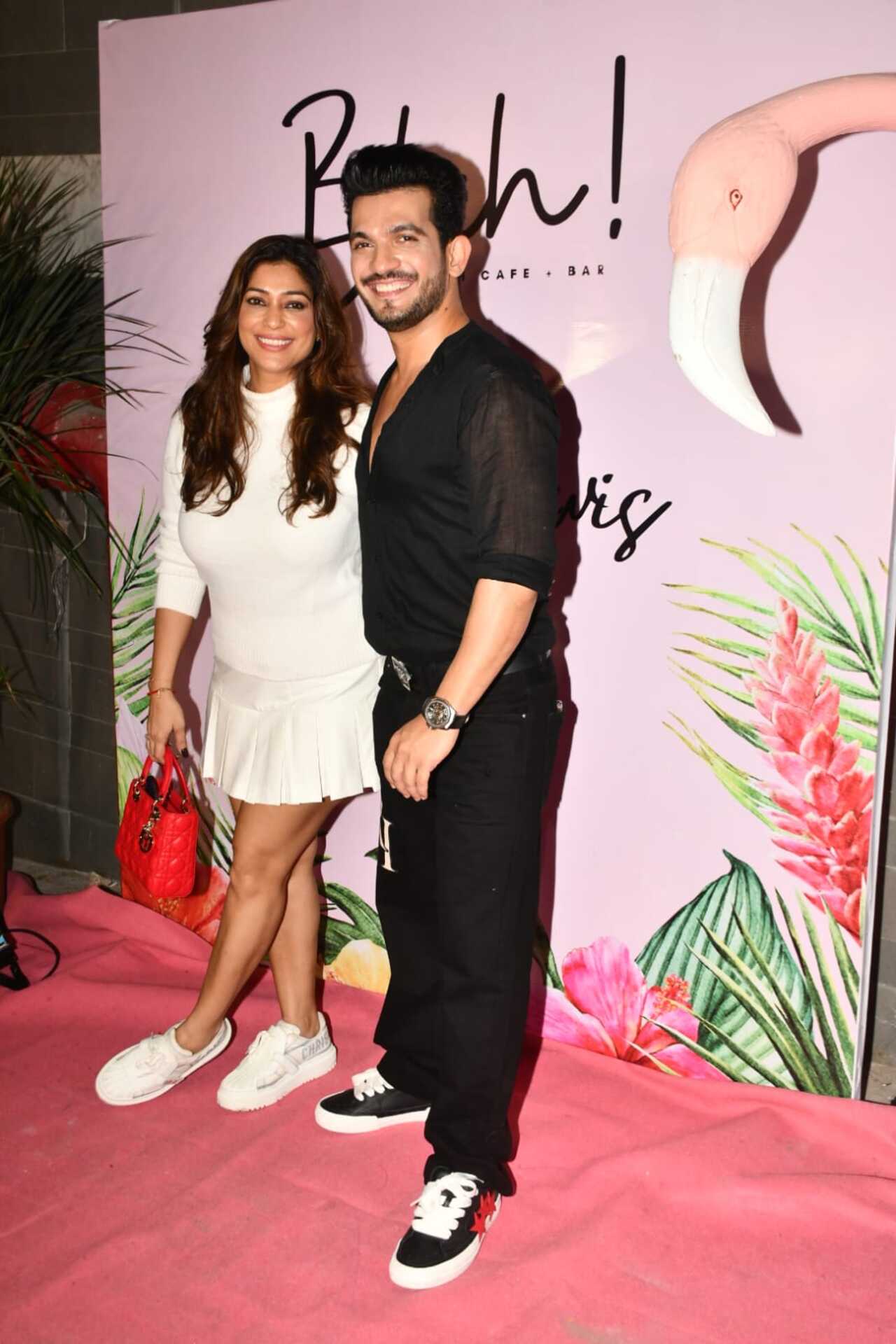 Arjun Bijlani with his wife Neha