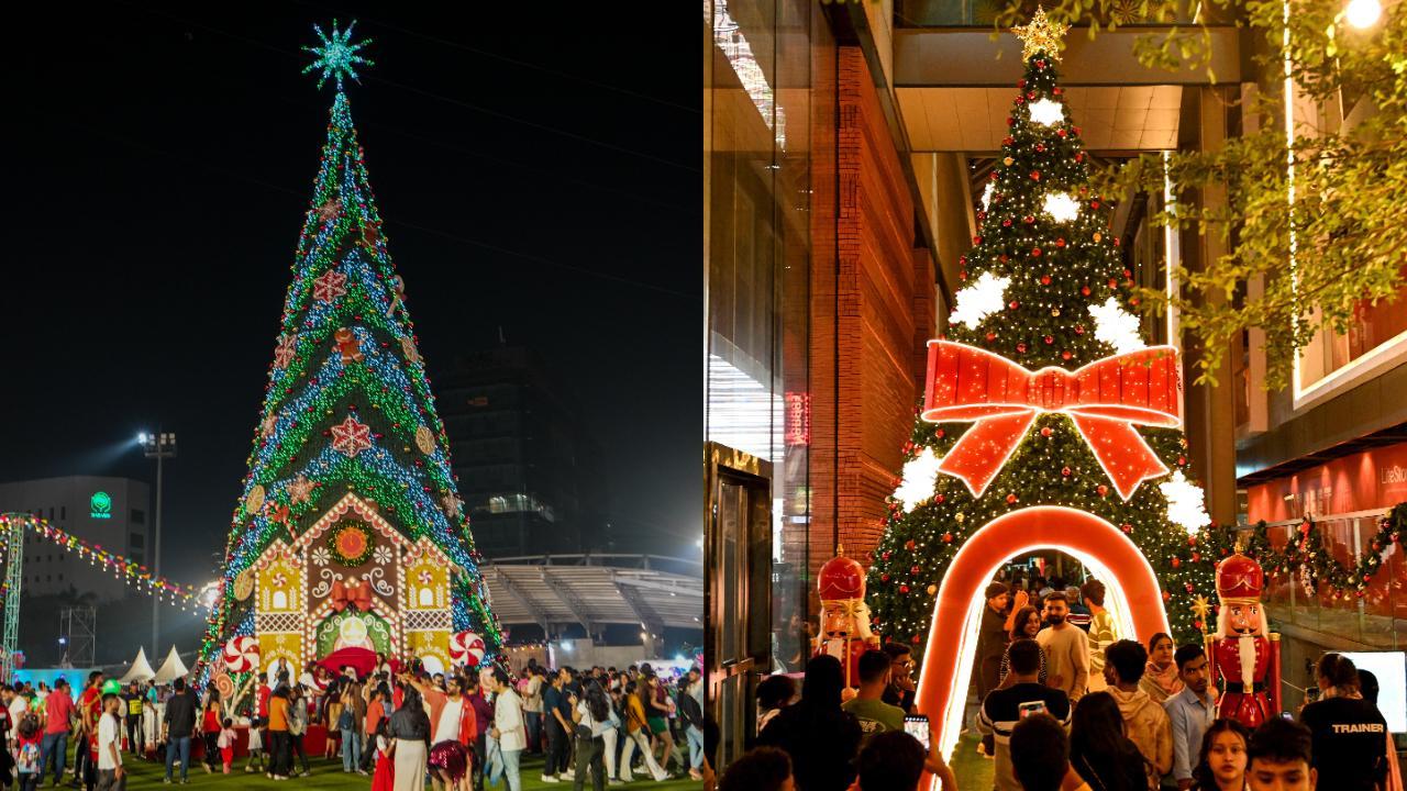 Christmas is celebrated with great pomp and show in several cities of India (Pic: PTI/AFP)