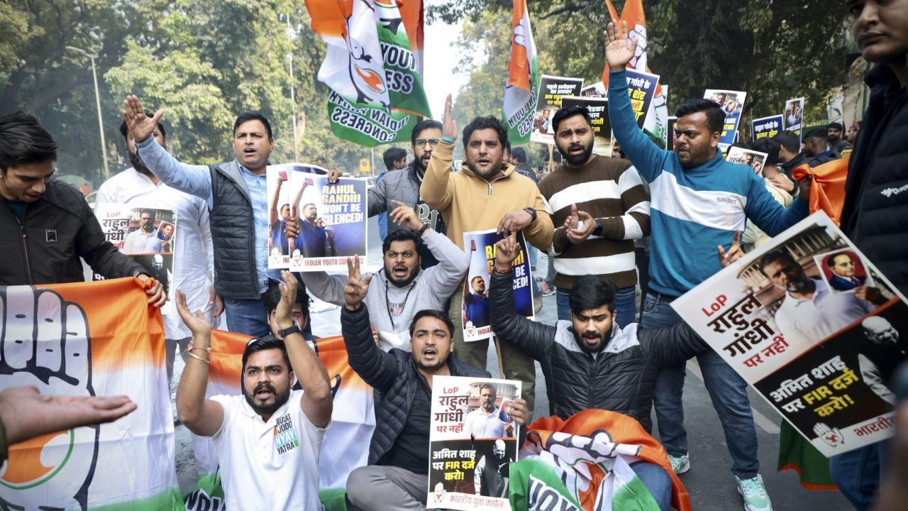 IN PHOTOS: Congress workers protest in Delhi