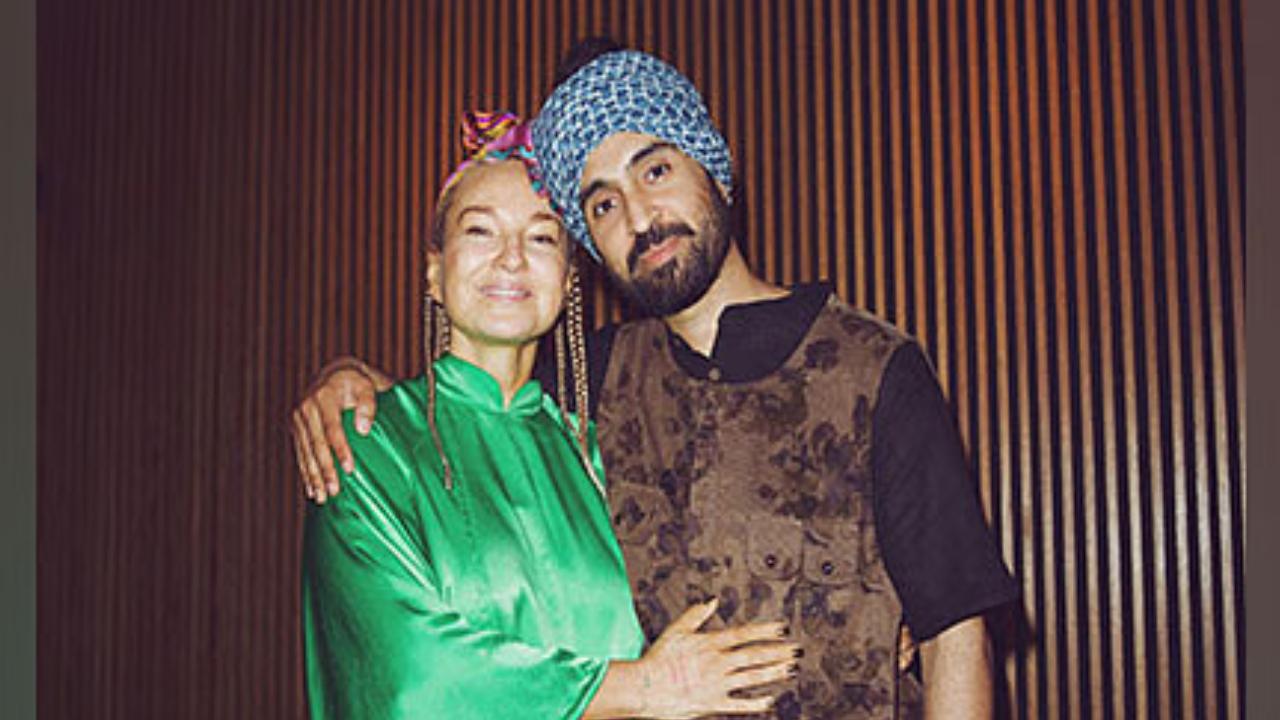 Diljit Dosanjh and Sia
Diljit Dosanjh collaborated with Australian singer-songwriter Sia for the English-Punjabi track ‘Hass Hass’. It was made even more special as Sia sang a few lines in Punjabi. (Pic: Instagram)
