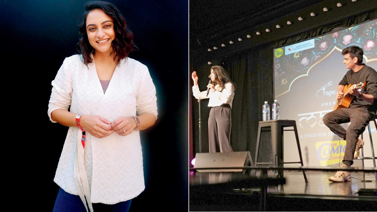 Kopal Khanna; (right) Artistes perform on stage during the Australia tour earlier this year