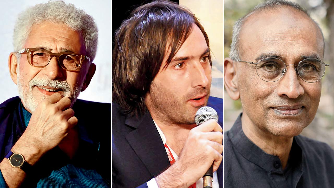 Naseeruddin Shah; Paul Lynch and Dr Venki Ramakrishnan