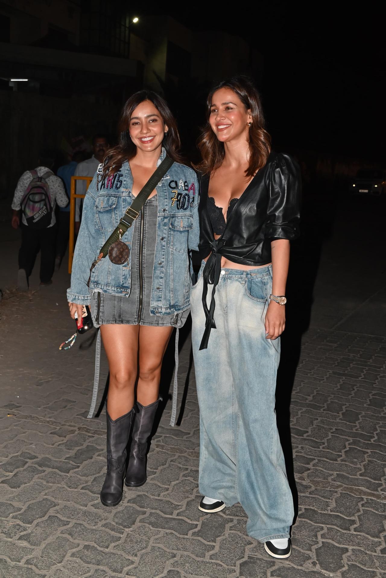 Sisters Aisha and Neha Sharma served concert looks as they attended Dua Lipa's act on Saturday evening