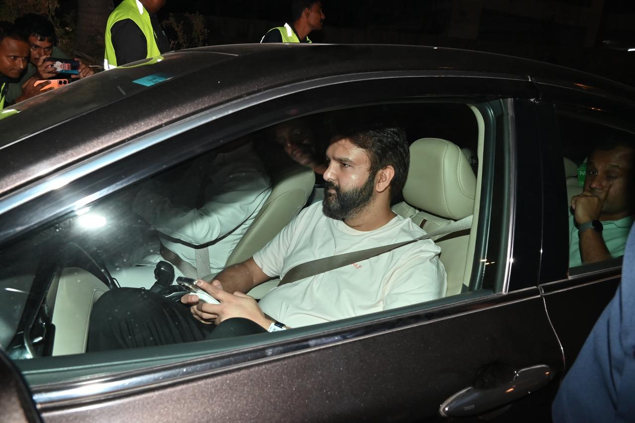 Anand Piramal was spotted at the Jio World center post the concert