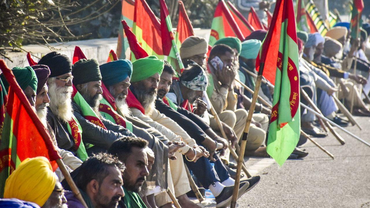 Farmers’ protest: Farmers gather at Shambhu border to march towards Delhi