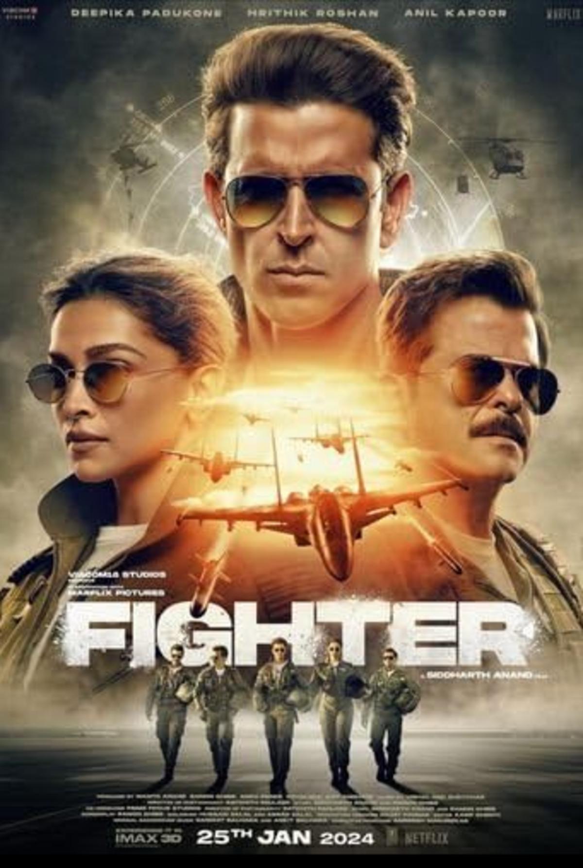 Fighter is an Air Force action thriller featuring Hrithik Roshan, Deepika Padukone, and Anil Kapoor. It also featured a fictionalised retelling of some of the border fights between India and Pakistan and also had scenes related to the 2019 Pulwama attack. The film was directed by 'Pathaan' and 'War' fame Siddharth Anand. 