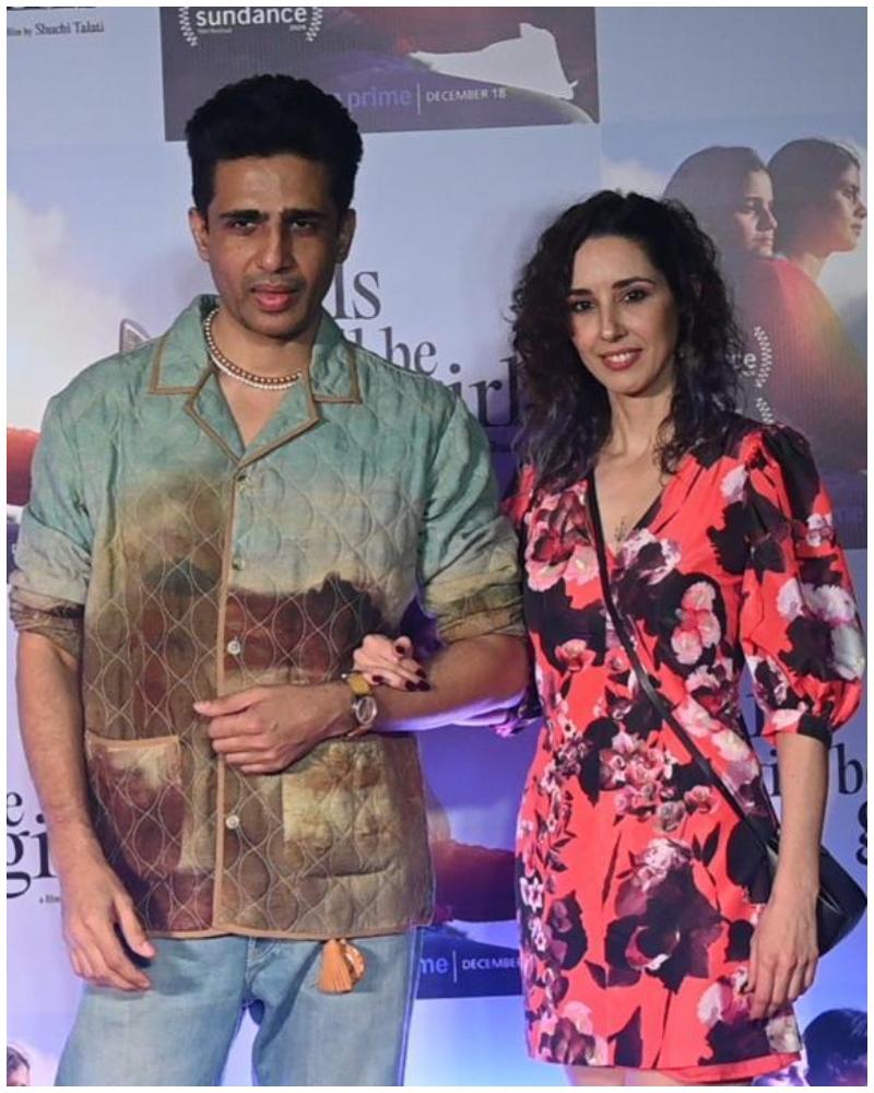 Actor Gulshan Devaiah posed with his lady love at the Girls Will Be Girls screening