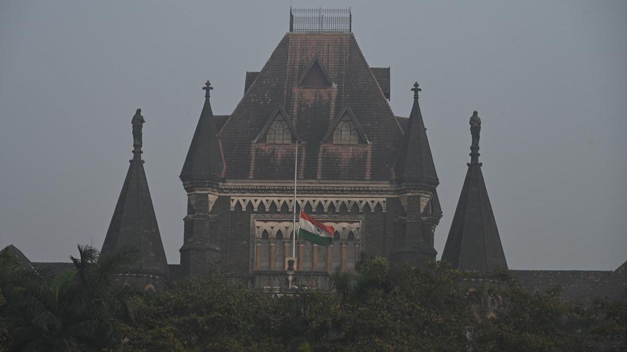 The national flag at Bombay High Court flies at half-mast in Mumbai on Friday. (Pic/Atul Kamble)