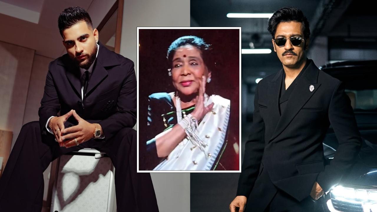 Watch: Asha Bhosle,91, does the cutest version of Vicky Kaushal's 'Tauba Tauba' hookstep live on stage. Read more
