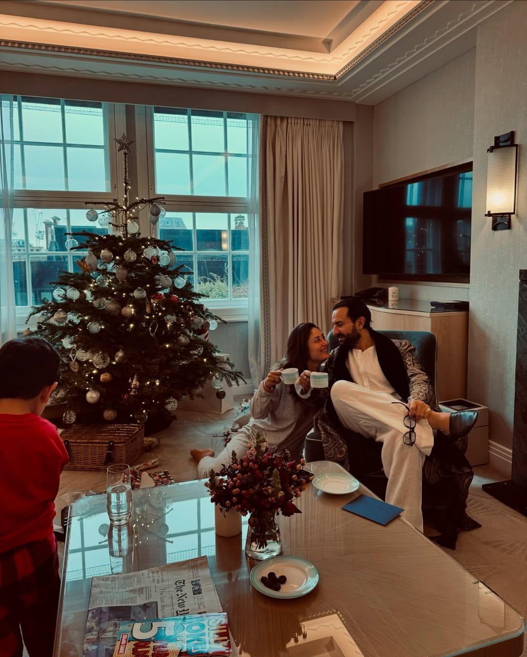 Kareena Kapoor and Saif Ali Khan always give off such loved-up vibes and their holiday photos are full of it too. The actress shared photos from her Christmas celebrations at home
