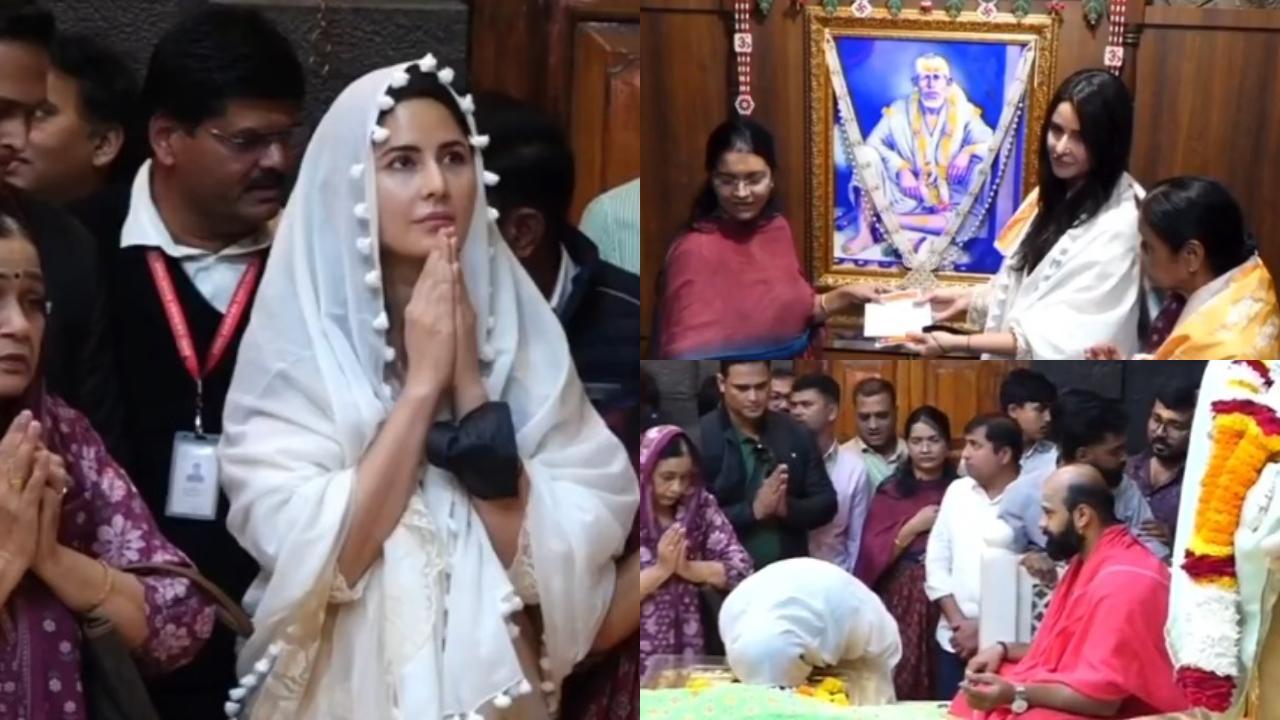 Katrina Kaif seeks blessings at Shirdi Sai Baba with mother-in-law Veena - watch video