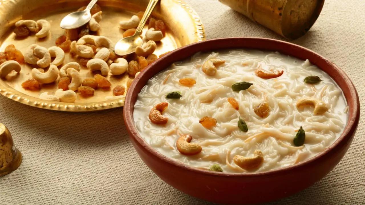 Kheer (or Payasam) is a traditional Indian dessert, a creamy rice pudding made in various regional versions across the country. It is commonly served at Indian ceremonies, festivals, and celebrations, though it can be enjoyed year-round