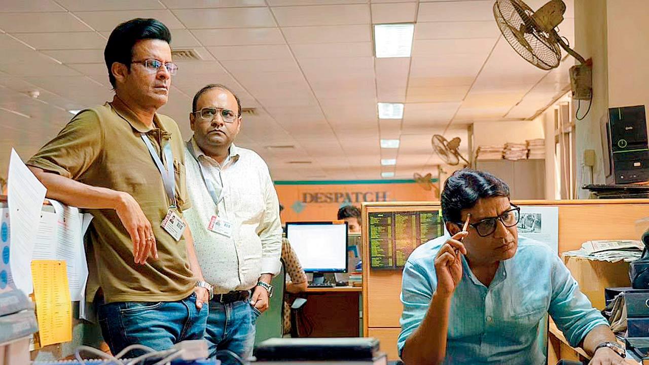 (Left) Manoj Bajpayee in the film