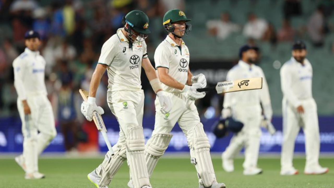 After the dismissal of Australia's Usman Khawaja, Marnus Labuschagne and Nathan McSweeney batted all day long. Labuchagne and McSweeney will resume the play on day two with scores of 38 and 20 runs, respectively