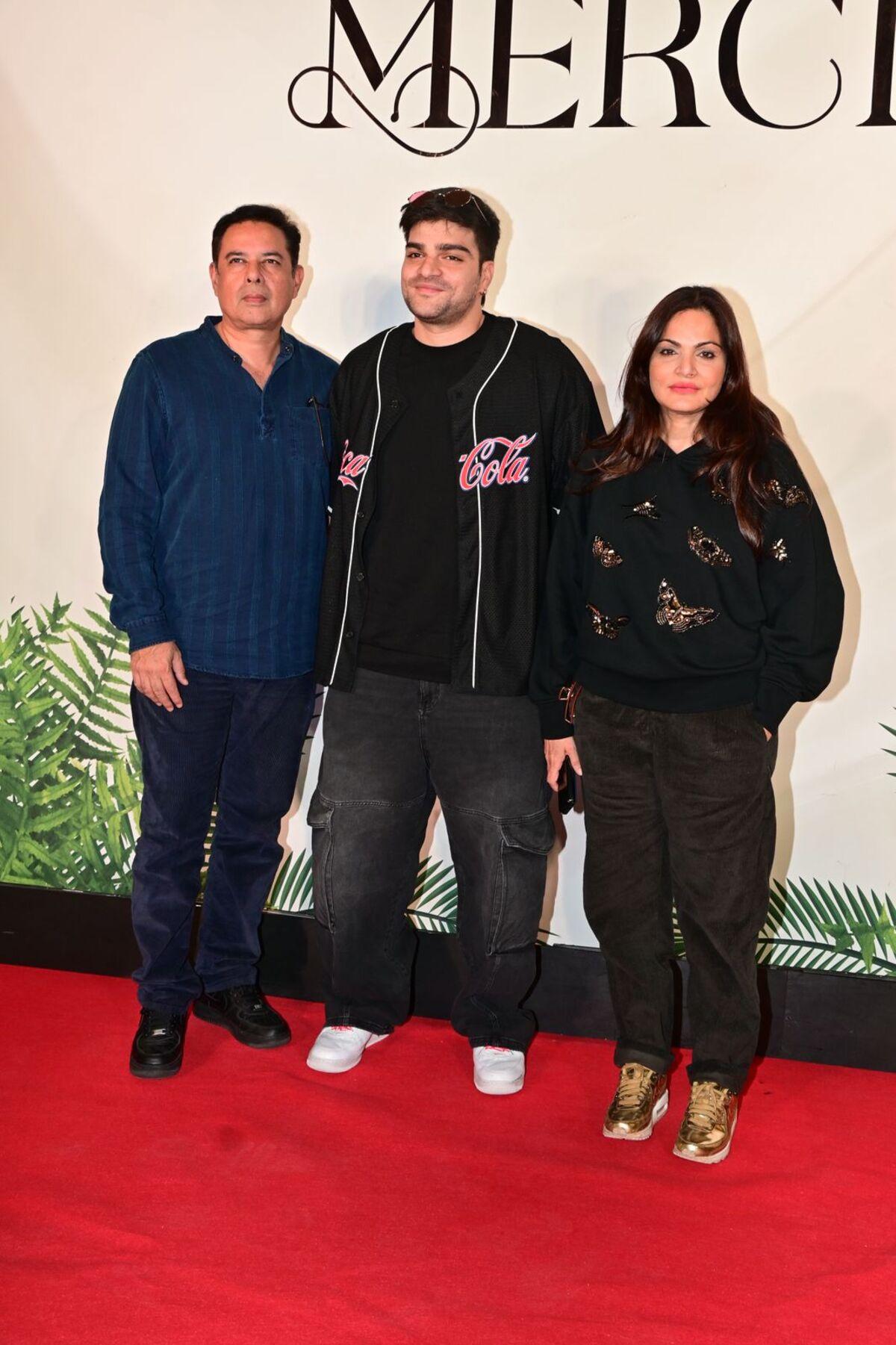 Arpita Khan Sharma's sister Alvira Khan Agnihotri also made an appearance with her husband Atul Agnihotri and son Agni at the new restaurant.