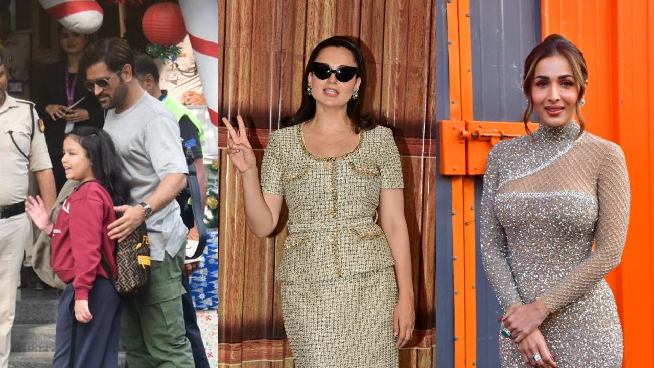 Spotted: MS Dhoni with family, Kangana Ranaut, Malaika Arora, and others