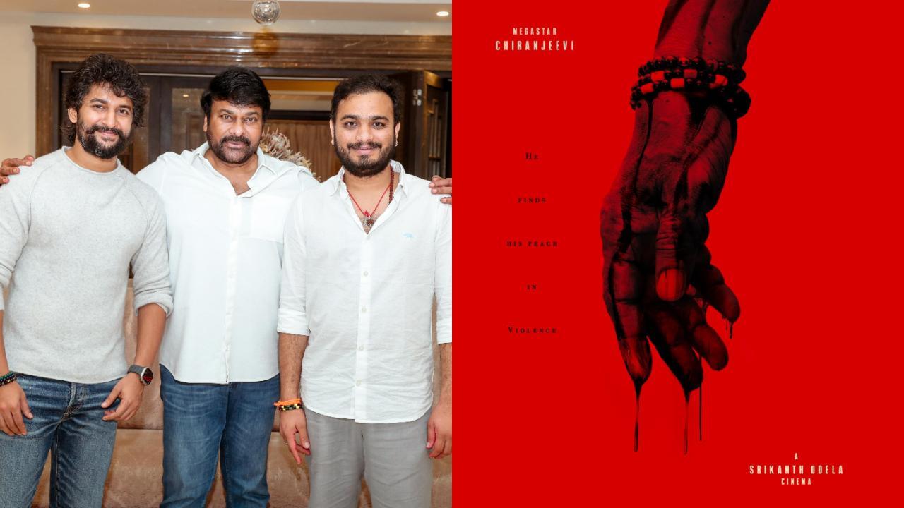 'It's a blood promise': Chiranjeevi's next presented by Nani announced, see first poster