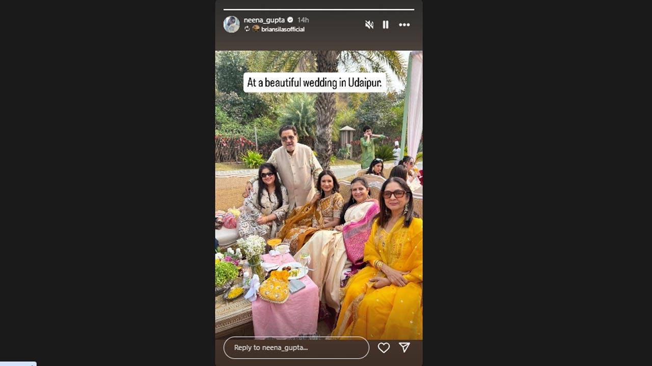 Neena Gupta attends a beautiful royal wedding in Udaipur