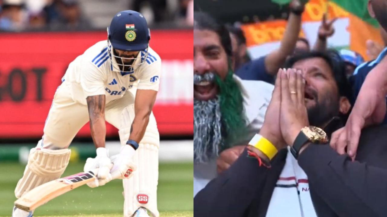 Nitish Reddy’s father overcome with emotion in stands as son slams historic maiden ton: WATCH