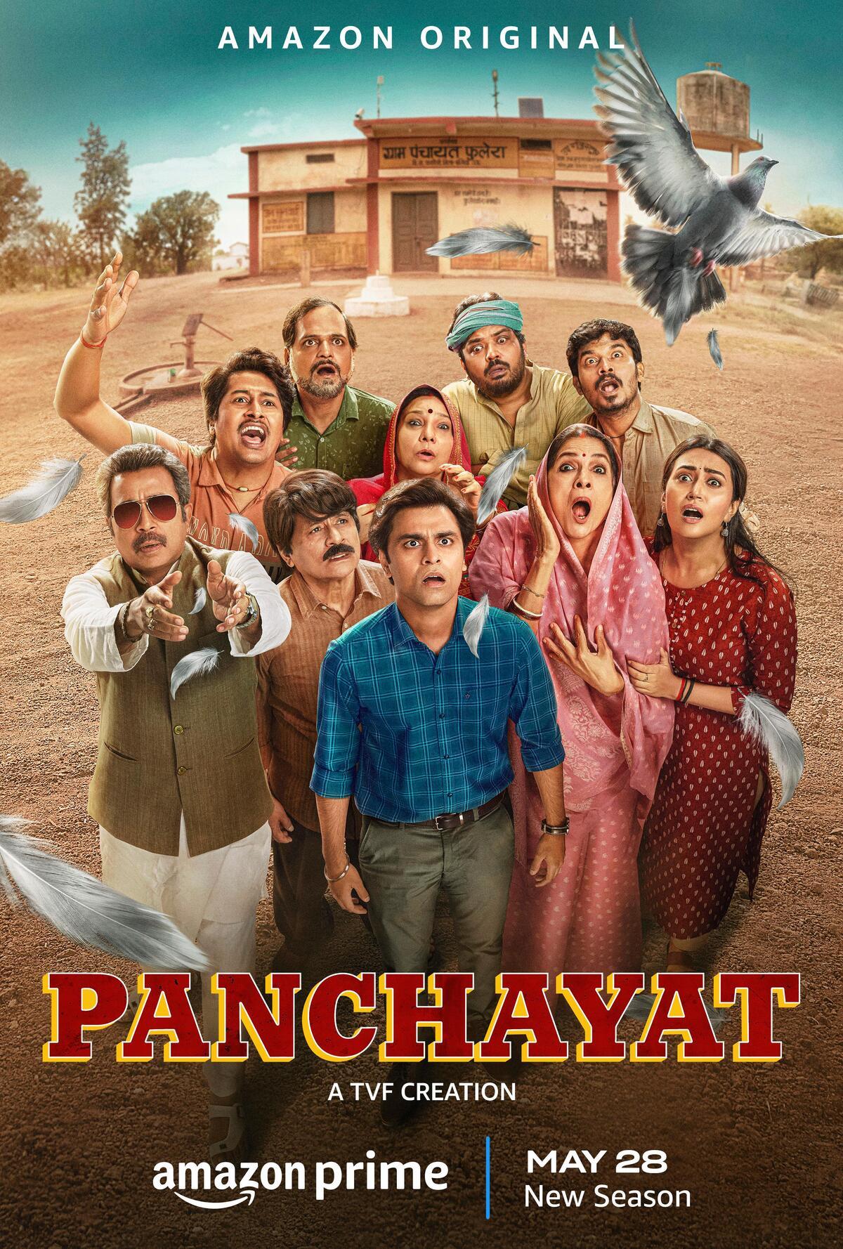 Panchayat season 3
Panchayat continues the story of an engineer raised in a city who finds a job, the only job he got, in a village as Sachiv. This season delves into the chaos before the electins begin. Although Abhishek tries to distance himself from the drama between two side to focus on his CAT prep, he gets tangled between it and this drama will keep you hooked till the end.