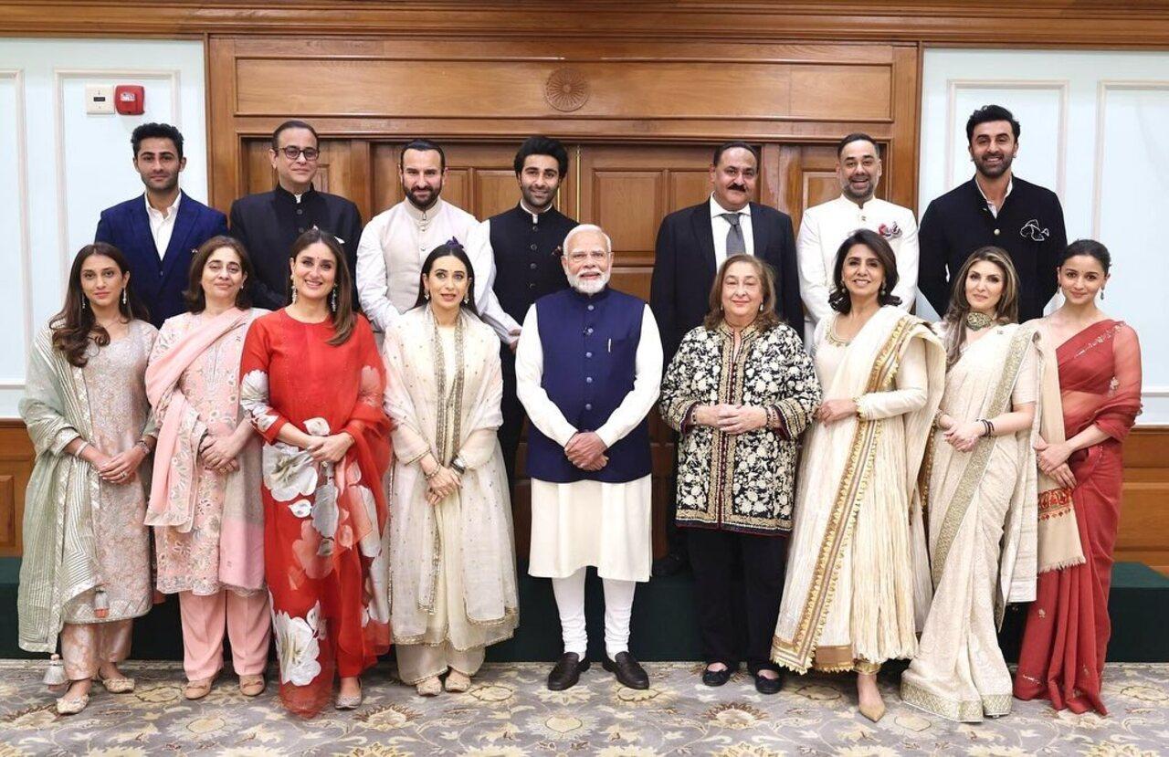 On Tuesday, Bollywood's famous Kapoor family flew to Delhi from Mumbai to meet Prime Minister Narendra Modi and extend invitation for the upcoming Raj Kapoor film festival