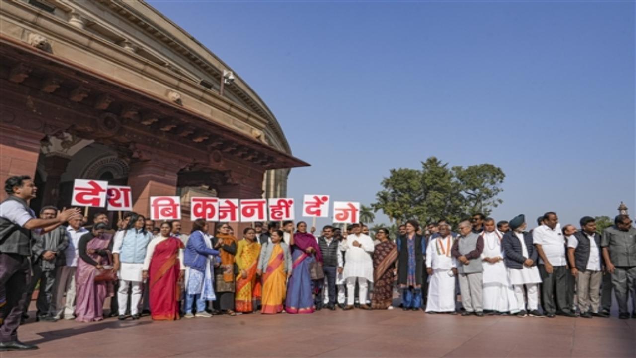 IN PHOTOS: Opposition MPs carried 