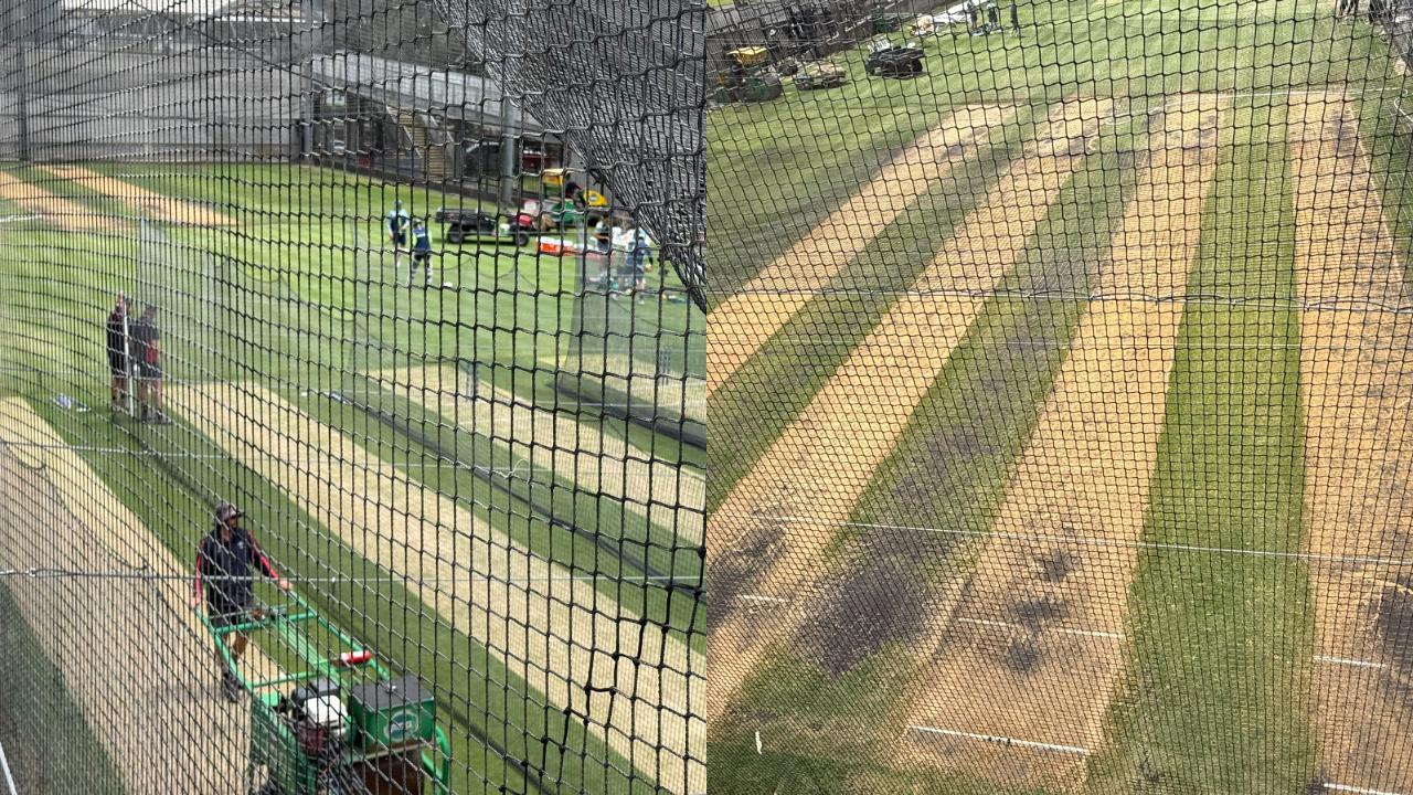 Team India negotiate with practice pictches ahead of Melbourne Test