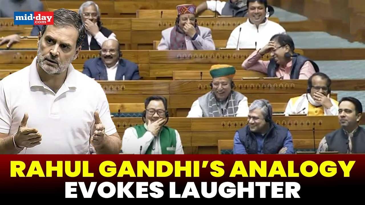 Lok Sabha: Rahul Gandhi’s Eklavya-Dronacharya’ evokes laughter in house