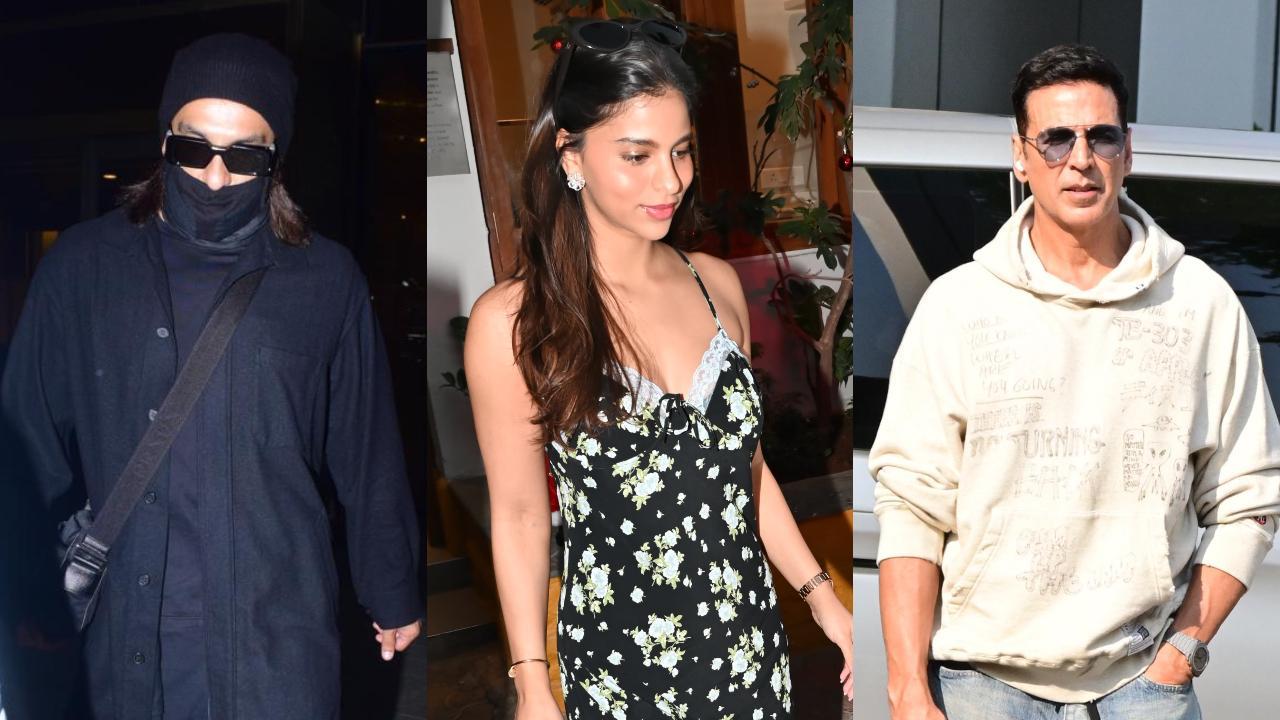 Spotted in the city: Ranveer Singh, Suhana Khan, Akshay Kumar, and others 