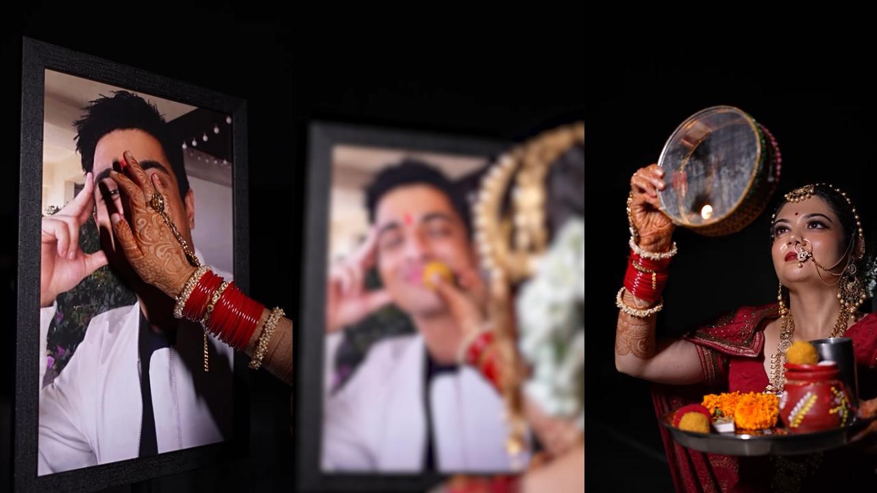 Woman named Rohini performs Karwa Chauth with Ranveer Allahbadia’s pic; netizens ask, ‘Aap bhooton mein maante ho?’