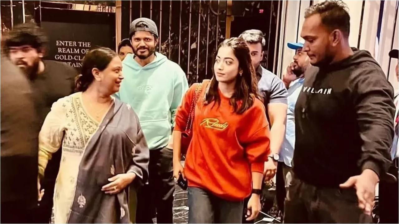 'Pushpa 2' star Rashmika Mandanna watches film with rumoured boyfriend Vijay Deverakonda's family