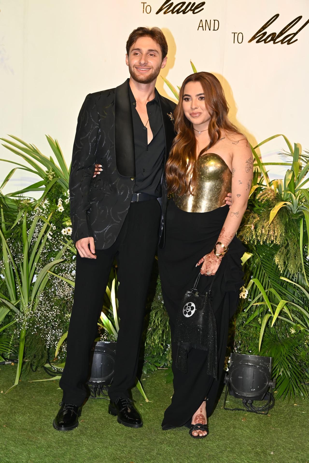 Couple of the hour- Aaliyah Kashyap and Shane Gregoire look stunning in their wedding reception outfit