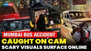 Mumbai bus accident: 6 killed, 49 injured, Horrific visuals caught on camera