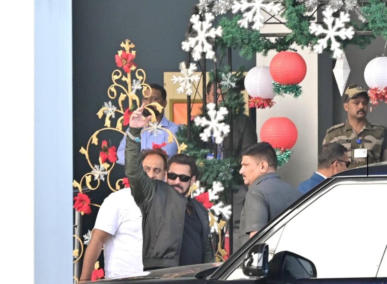 Salman Khan jetted off to Jamnagar to celebrate his birthday.