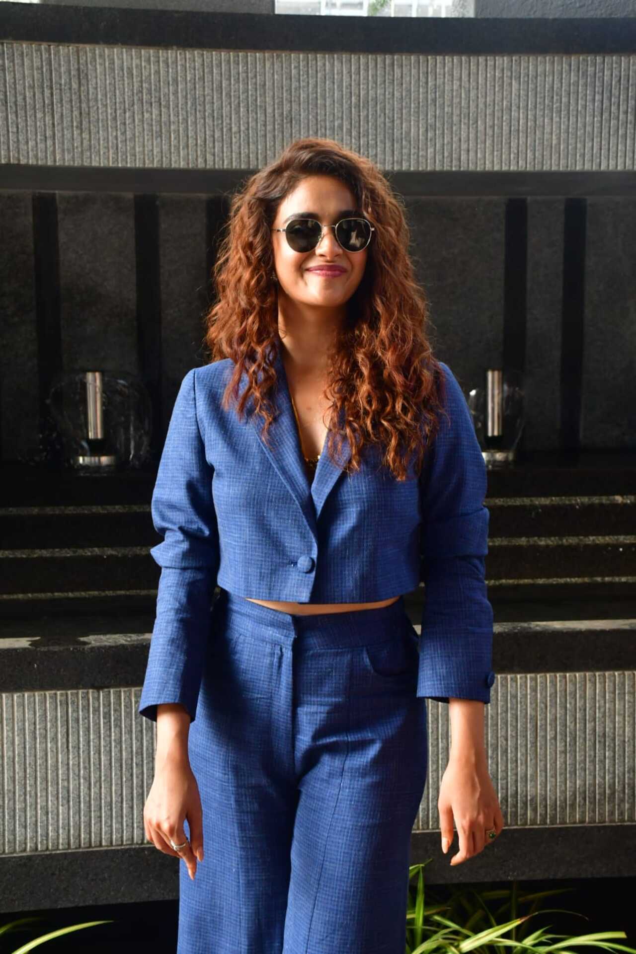 Keerthy Suresh was seen promoting her film Baby John.