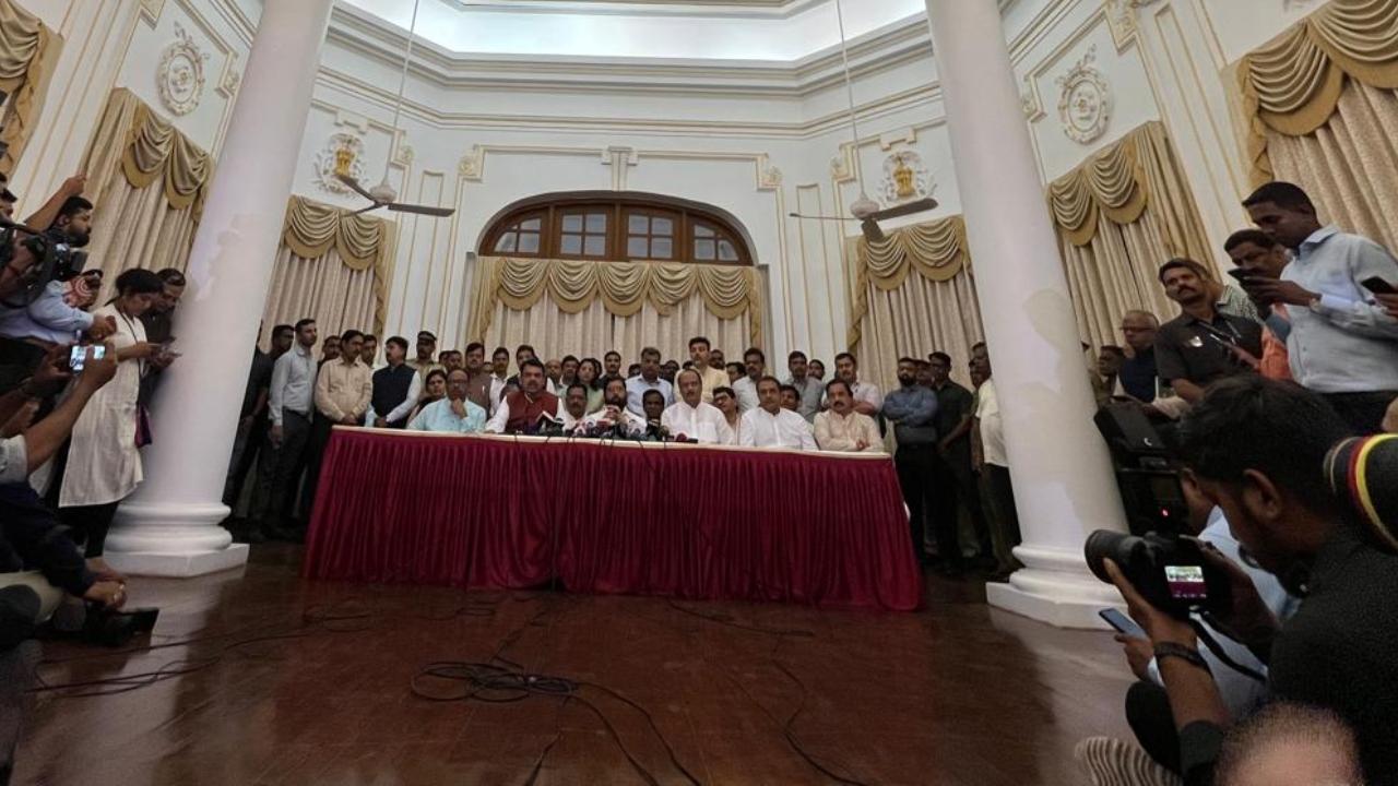 Ajit Pawar said the new government will function unitedly, while Shinde said he was satisfied with his two and half years' tenure during which welfare measures and development agenda were pursued in a balanced way