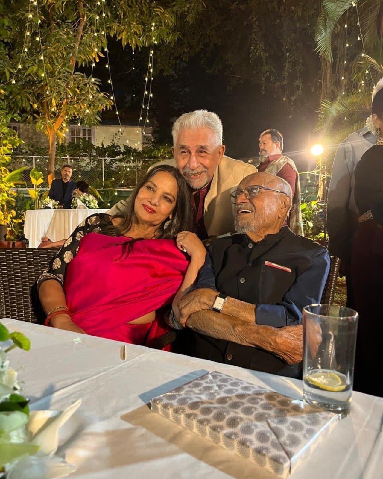Shabana Azmi had shared a picture from Shyam Benegal's 90th birthday celebration earlier this month