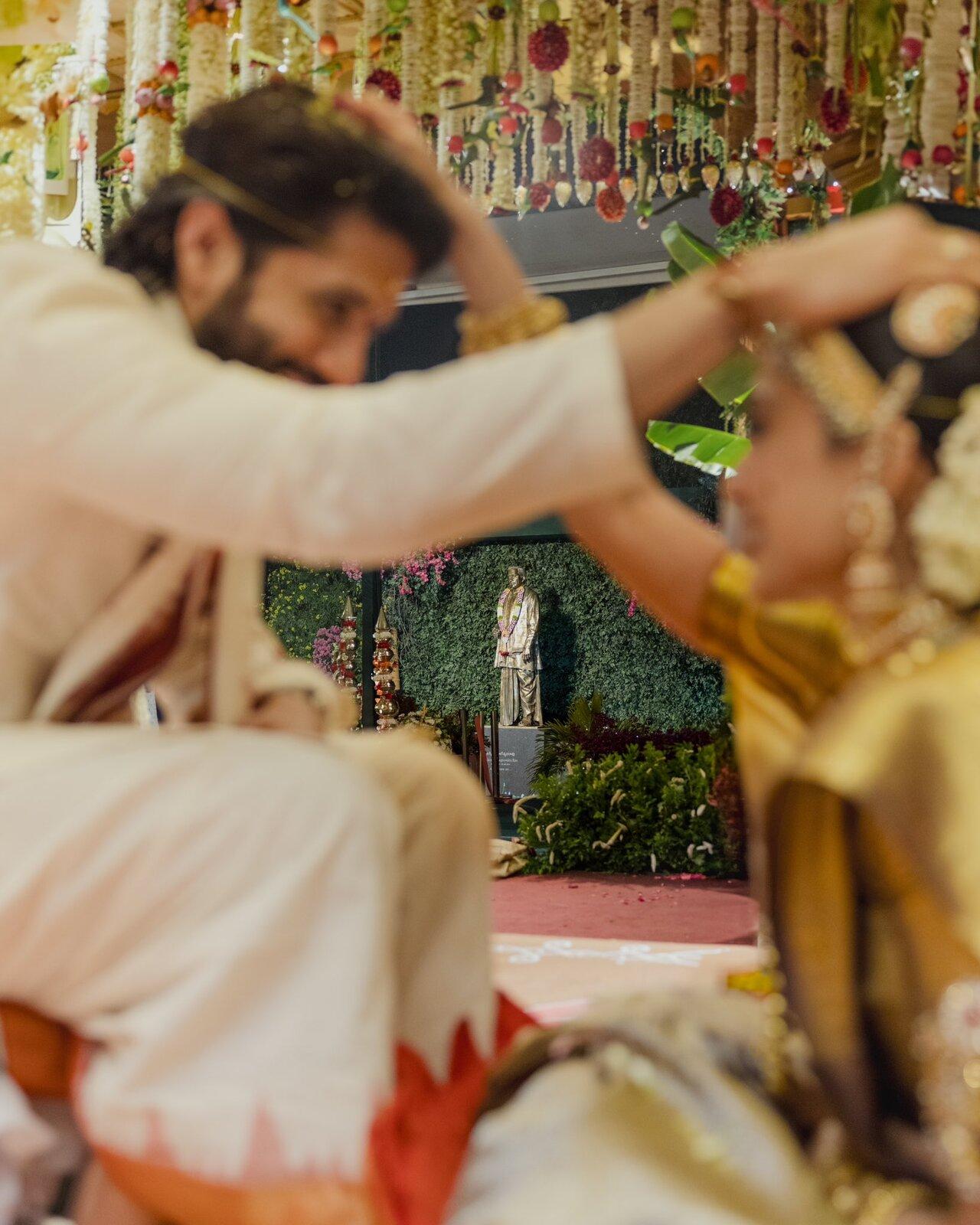 According to the reports, the couple married in an 8-hour-long ceremony sticking to their traditions. 