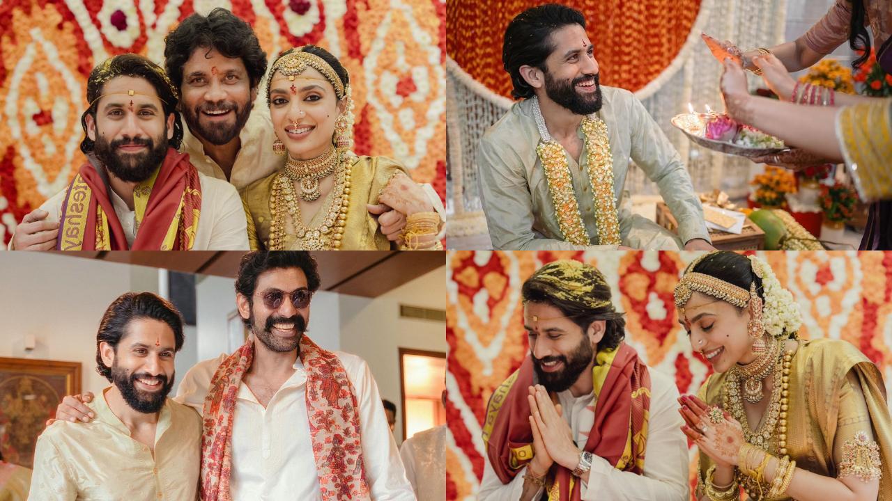 Naga Chaitanya and Sobhita Dhulipala’s Telugu wedding photos