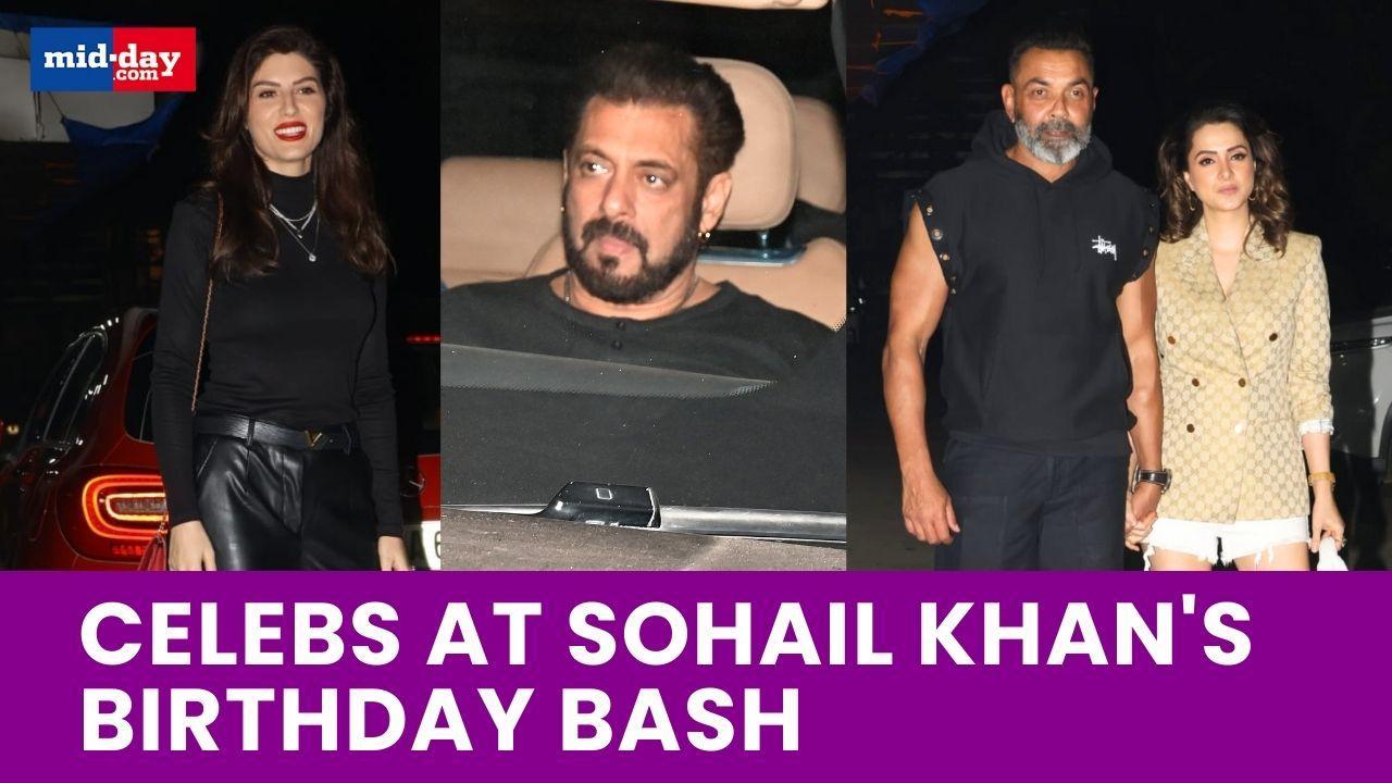 Salman Khan arrives with heavy security for brother Sohail Khan's Birthday Party