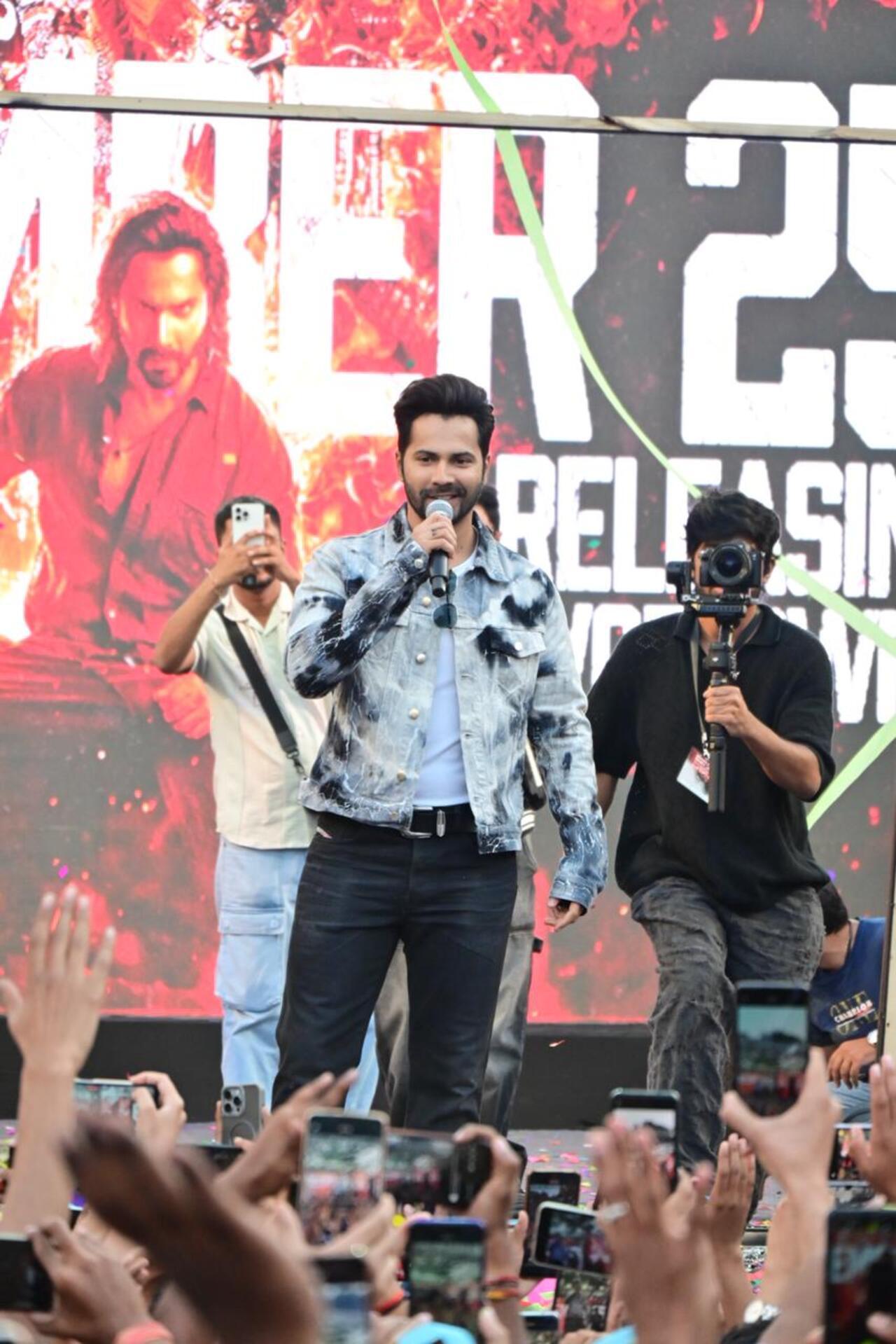 Varun Dhawan unveiled the trailer of his upcoming film Baby John.