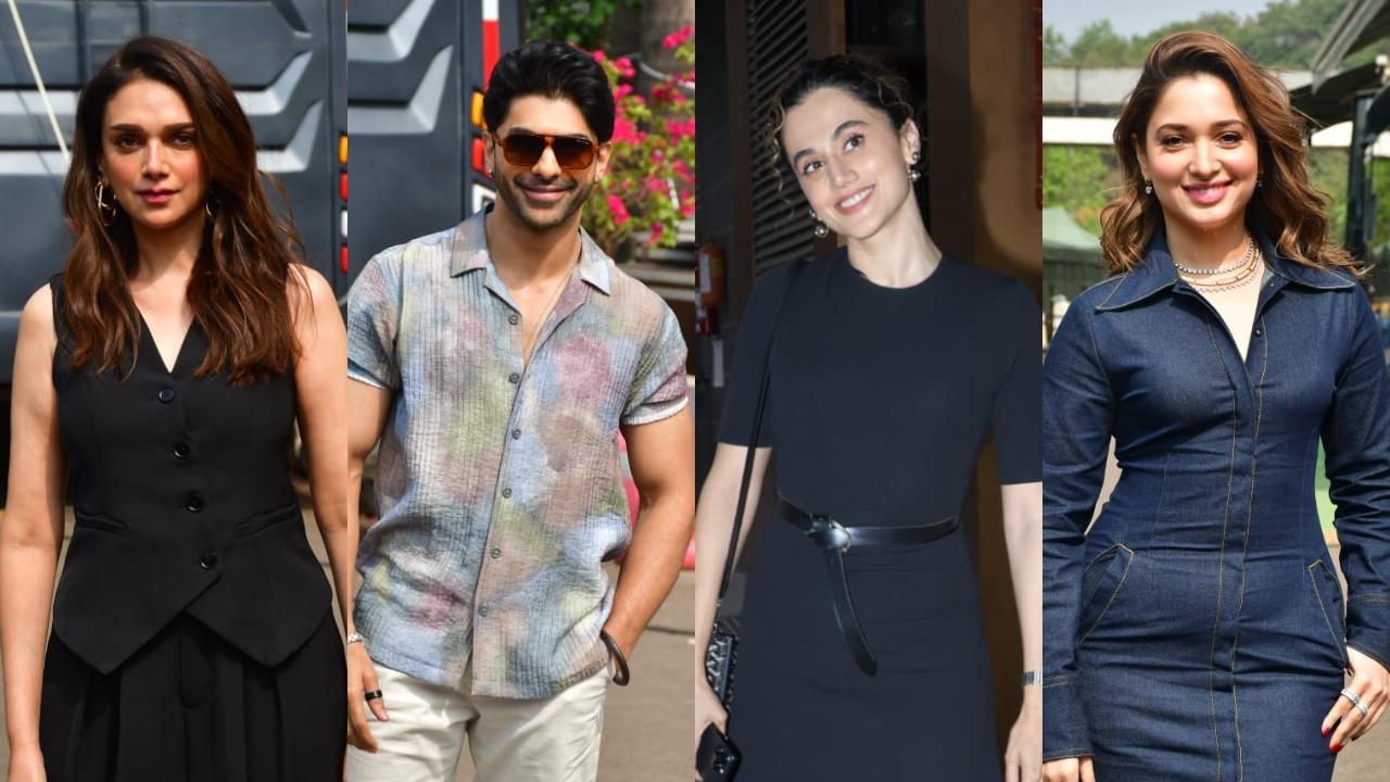 Spotted: Aditi Rao Hydari, Taha Shah Badussha, Taapsee Pannu, and others